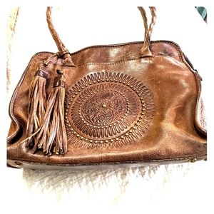 Patricia Nash Italian destressed leather purse